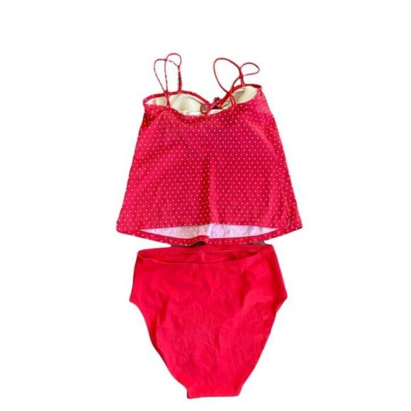 Motherhood Red and White Polka Dot Bathing Suit Set (Large) - Picture 2 of 6